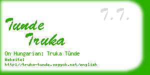 tunde truka business card