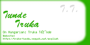 tunde truka business card